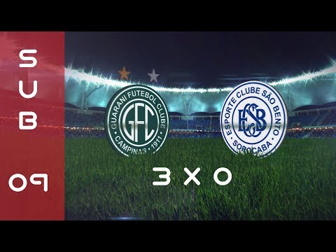 25/11/2017 - CAP Interno - SUB 09 / Guarani 3x0 São Bento - TRIANGULAR 5º LUGAR