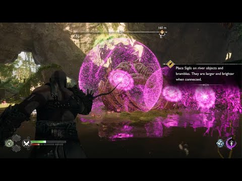 God of War Ragnarök freya shots in river