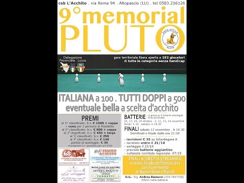 9° Memorial Pluto - Italiana 100, Tutti Doppi 500 LU - L'ACCHITO