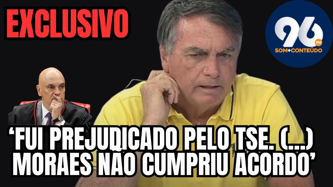 Bolsonaro afirma que foi prejudicado e revela que Moraes não cumpriu acordo