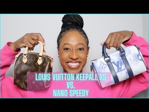 Comparing the Louis Vuitton Nano Speedy vs. Keepall XS || 500 Subscriber Giveaway!!!