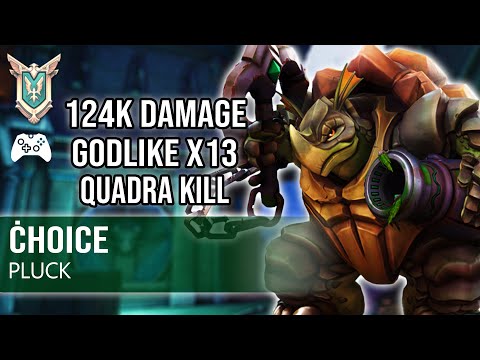 Nice Hook 124K Damage Godlike X13 ĊHOICE Makoa | Master | PLUCK | Paladins Competitive Gameplay