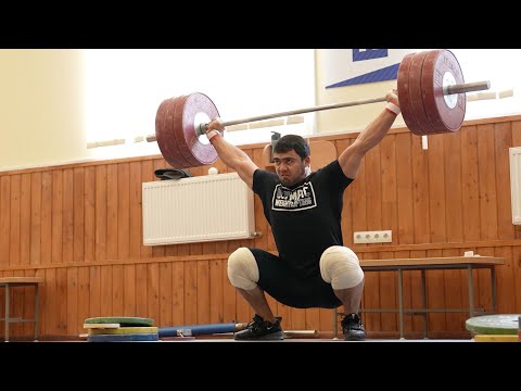 Olympic Champion 2020 AGBAR DJURAEV - training session: Snatch, Clean & Jerk.