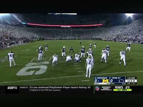 Michigan vs penn state timeout first play whiteout