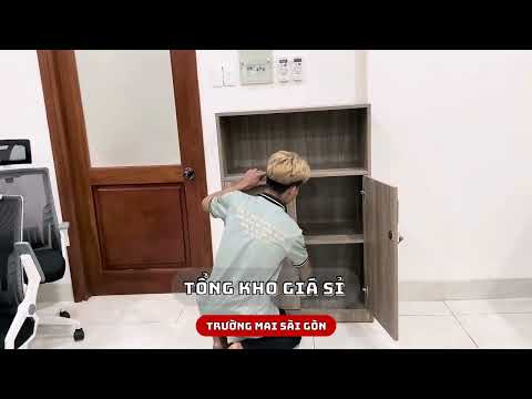 Tủ Tài Liệu Dáng Thấp Gỗ MDF Phủ Melamine - THS62