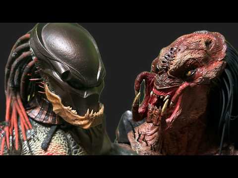 【HOT TOYS】 BERSERKER  PREDATOR VS FERAL PREDATOR  【STOP MOTION＆AI】