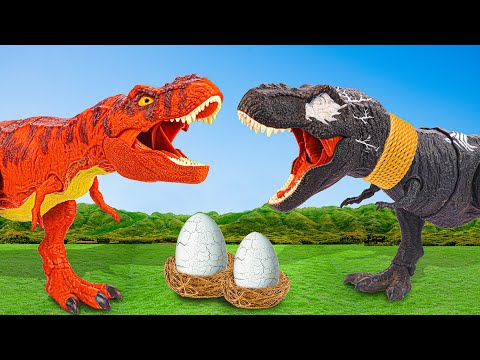 Red vs. Evil Blue T-Rex! 🦖🔥 Epic Dinosaur Revenge Battle - Who Will Dominate the Jurassic Showdown?