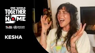 Kesha performs &quot;Praying&quot; | One World: Together at Home