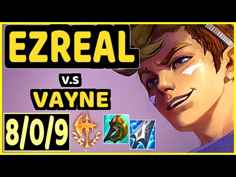 ABLE (EZREAL) vs VAYNE - 8/0/9 KDA BOTTOM ADC GAMEPLAY - KR Ranked GRANDMASTER