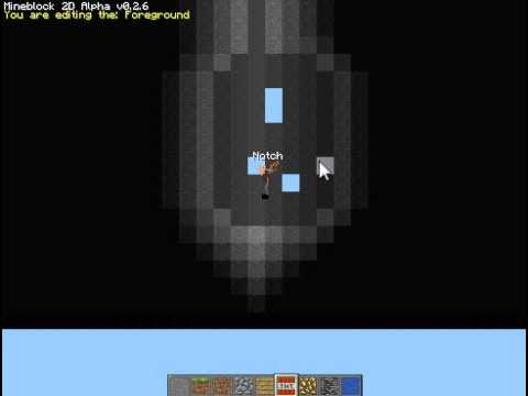 Minecraft 2D - Java - Lighting engine - hell biome beta