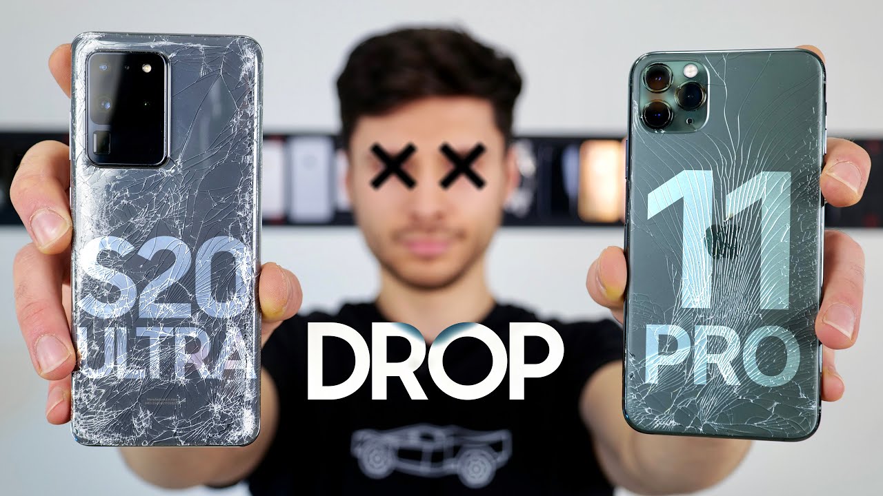Galaxy S20 Ultra vs iPhone 11 Pro Max DROP Test!