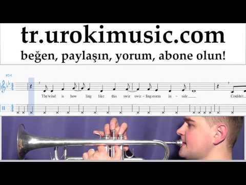 Trompet dersleri FROZEN - Let It Go Notalar Eğitim Bölüm#2 um-723