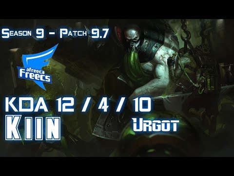 AFs Kiin URGOT vs AKALI Top - Patch 9.7 KR Ranked