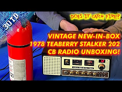 NEW IN BOX Teaberry Stalker 202 CB Radio from 1978 UNBOXING! - 3 Old Tech Dudes