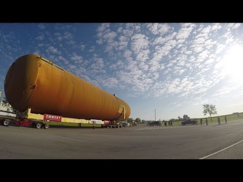 Last unflown space shuttle fuel tank leaves New Orleans