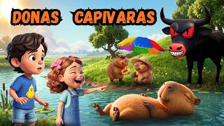 As Donas Capivaras na Fazendinha do Boi da Cara Preta 🦫😂 | SÓ ALEGRIA KIDS