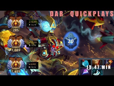 New Tinker God!! Dota 2 Platinum Tier Tinker toying Immortal Rank 300!!!