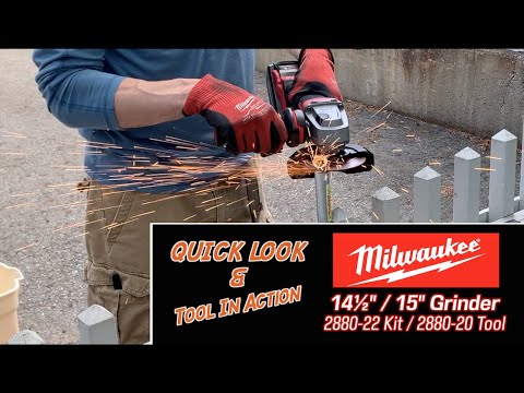 Milwaukee M18 FUEL 4-1/2" / 5" Grinder 2880-20 Kit 2880-22 The New GEN II Brushless