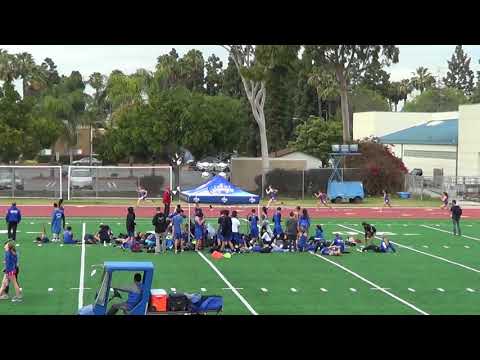 VarG 300m Hurdles vs Fountain Valley 3-21-18 - Los Alamitos Girls
