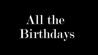 THE APARTMENTS //  All The Birthdays (Originally Released 1985, Reissue 2015)