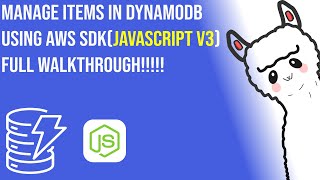 Create,Update,Get,Delete items in DynamoDB using AWS SDK(JAVASCRIPT)
