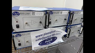 TREK MODEL 2100HF High Frequency High Voltage Piezo Driver Power Amplifier cables warranty 6 units