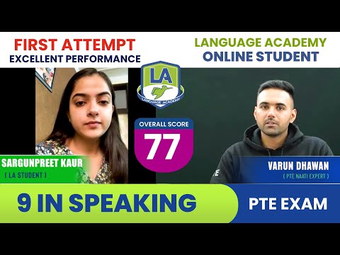 Sargunpreet got Overall 77 | 9 in Speaking | One Line Strategy | First Attempt | Language Academy