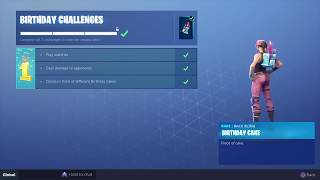 How to GET the fortnite birthday Challenges (For players without the birthday challenges)