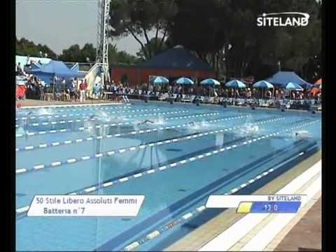 Serie 7 dei 50 Stile Libero  Assoluti Femmine Master - 12 MEMORIAL ANDREA BETTIOL