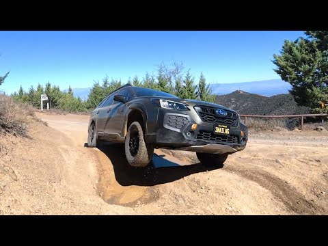 Subaru Outback at Maple Springs Road, Silverado Canyon, California