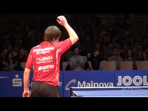 J.Rosskopfs Abschiedsspiel Patrick Franziska 17 Jahre Wang Xi Defense 2