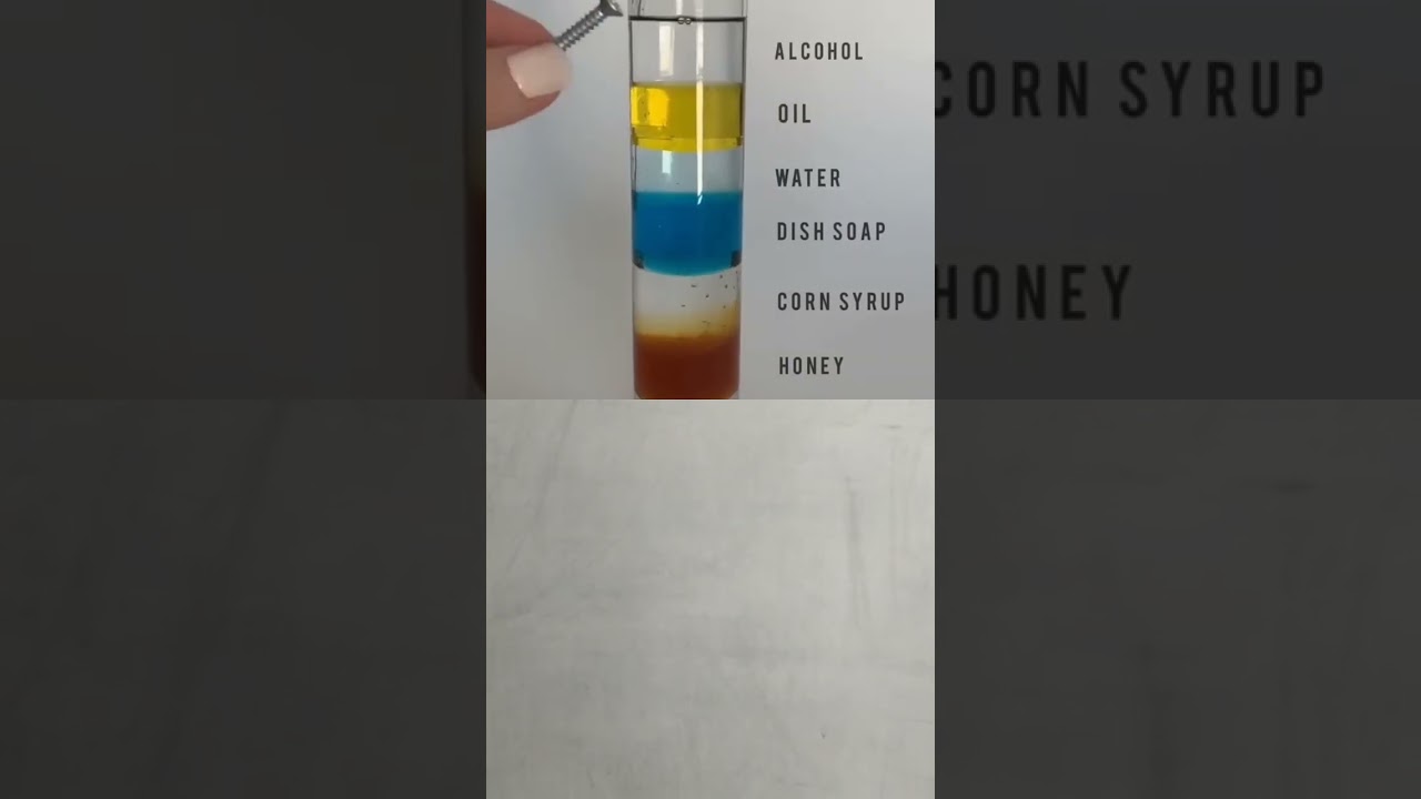 solubility different liquid#diyscience #experiment #science#scienceexperiment#viral