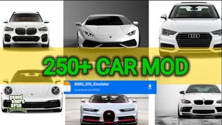 250+ CAR MODPACK FOR GTA SAN ANDROID | PREMIUM CARS | SUPERCAR MOD PACK | CARS MODPACK