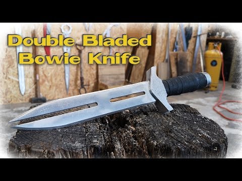 Making Double Bladed Bowie Knife (Aluminum Casting)