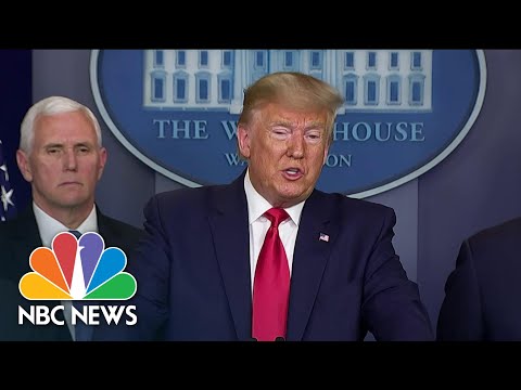 白宮宣佈因冠狀病毒而實施新的旅行限制 - NBC News (White House Announces New Travel Restrictions Over Coronavirus Concerns | NBC News)