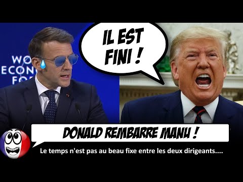 C'est la GUERRE entre Macron et Donald Trump...
