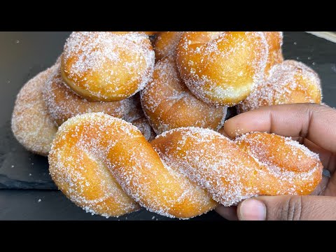 How To Make Twisted doughnuts / homemade DOUGHNUTS RECIPE