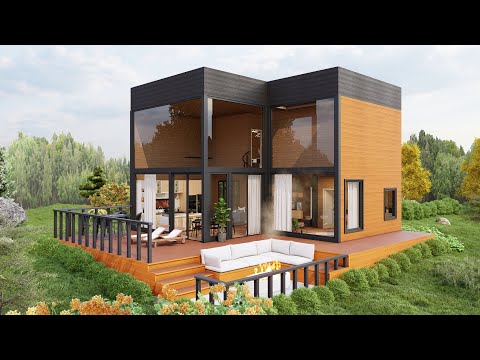 36' x 45' (11m x 14m) Most Beautiful House Design With Floor Plan - Simple & Elegant