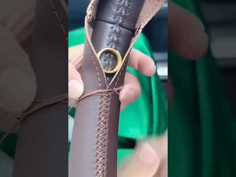 Stitch Leather Steering Wheel Cover