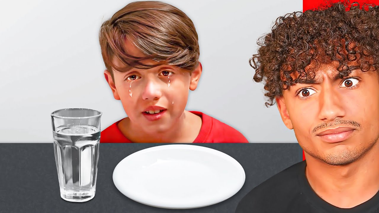 POOR KID ONLY EATS WATER!!