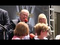 Orion Samuelson leads a toast to Bob Collins
