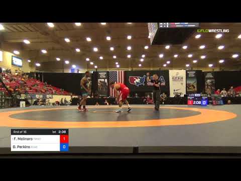 2018 Marine Corps US Open/Senior Men's Freestyle 70 Rnd Of 16 - Frank Molinaro (TMWC) Vs. DaVaughn