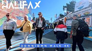 Halifax in Fall 🍁🇨🇦 A Stunning October Day! | Cruise Ships & Citadel Hill 4K Wal