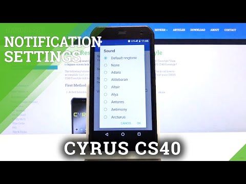 CYRUS CS40 and Notifications Customization - Notification Sound