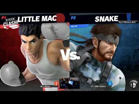 Iconic Clash! 6 Top 8 - Kwaz (Little Mac/Incineroar) vs Welfare Pickles (Snake)