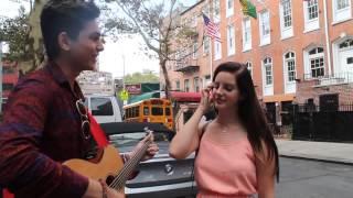 Emin Syla singing YAYO with Lana Del Rey in NYC,New York