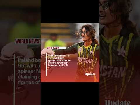 Muneeba hits landmark century as Pakistan defeat Ireland at T20 World Cup#shorts #viralvideo