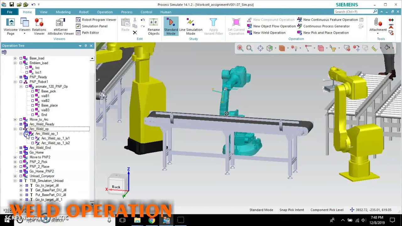 Process Simulate - Graduate Project (Simulation)