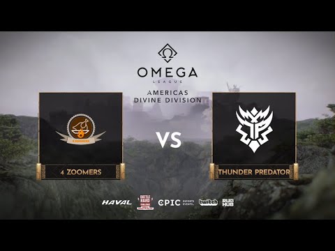 4 Zoomers vs Thunder Predator, OMEGA League: Americas, bo3, game 1 [Lex & Smile]