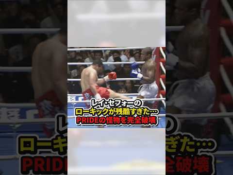 レイ・セフォーのローキックが残酷すぎた⋯PRIDEの怪物を完全破壊　#格闘技